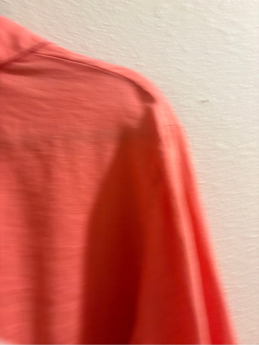 JM Collection 100% Linen Coral Button Front Roll Tab Shirt Size 18 Plus - Picture 11 of 15
